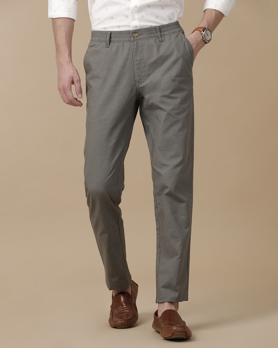メンズウェア CLUBHAUS Tailored Trousers - Graphite L Mens Graphite Clubhouse Stretch 5-Pocket Pant | GenTeal Mens