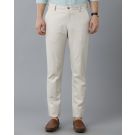Cavallo by Linen Club Men's Cotton Linen Slim Fit Fixed Waist Casual Trousers