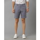 Linen Club Studio Men's Linen Grey Solid Slim Fit Shorts