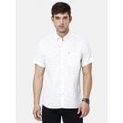 Linen Club Studio Men's Pure Linen Multicolor Printed Regular Fit Half Sleeve Casual Shirt