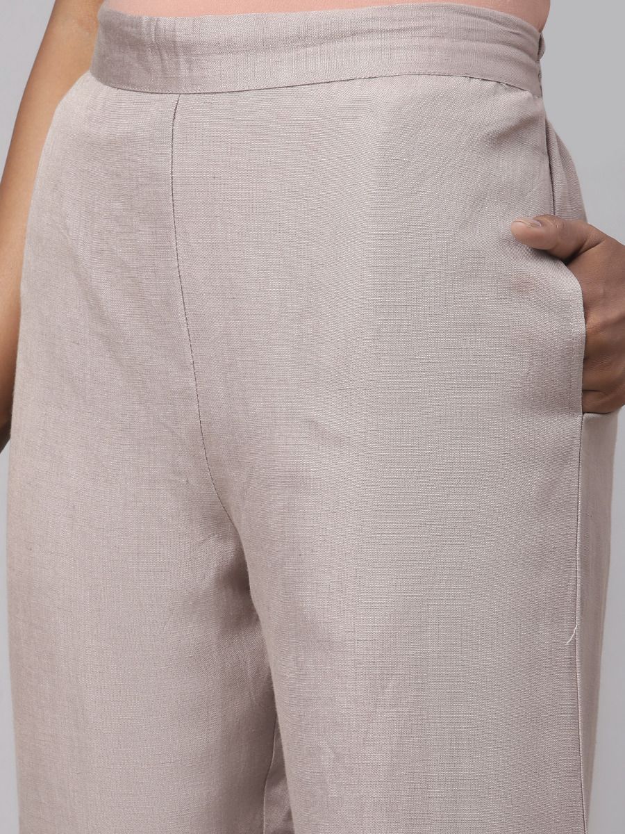 Buy Andamen Mens Linen Regular Fit Sandstone Linen Pants Light Grey 36  at Amazonin