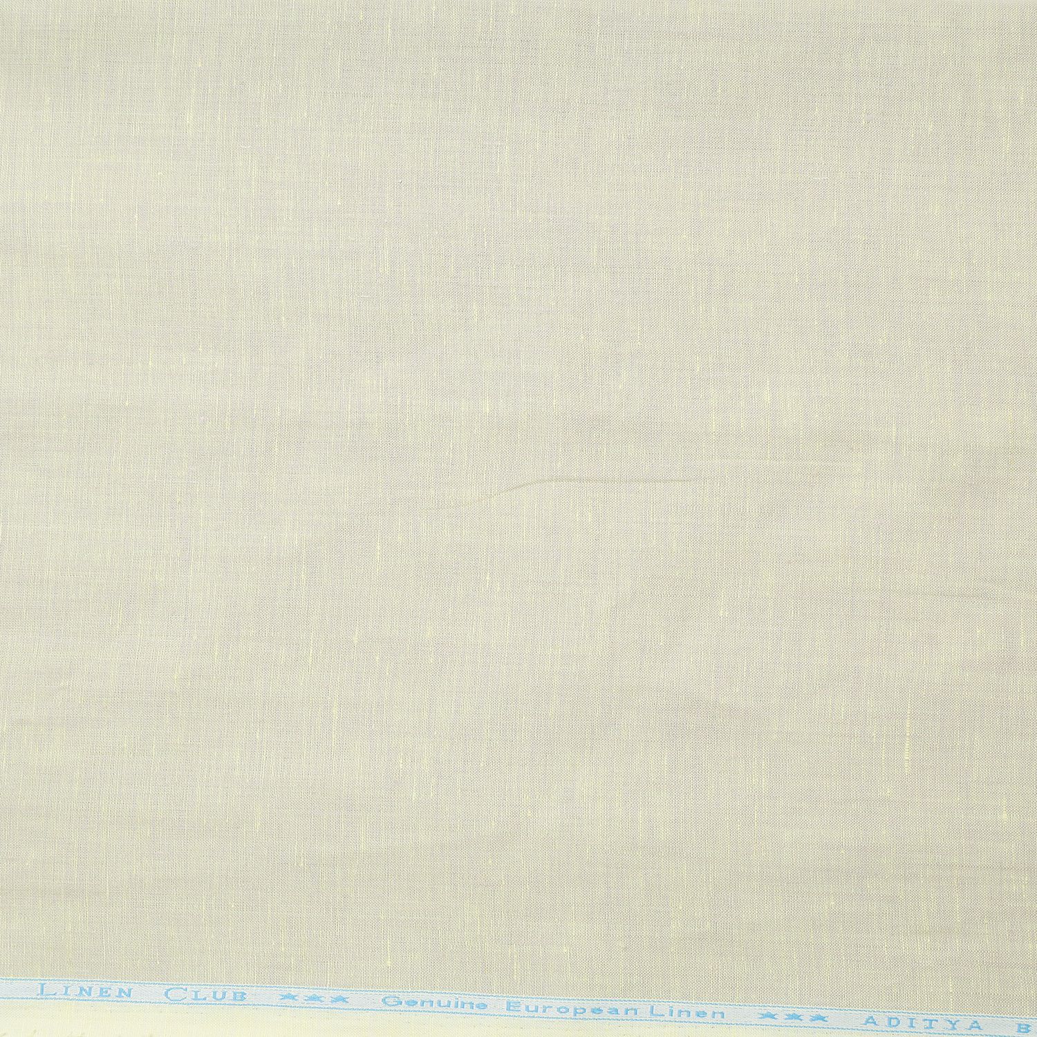 Linen Club Studio Pure Linen Green Solid Shirting Fabric