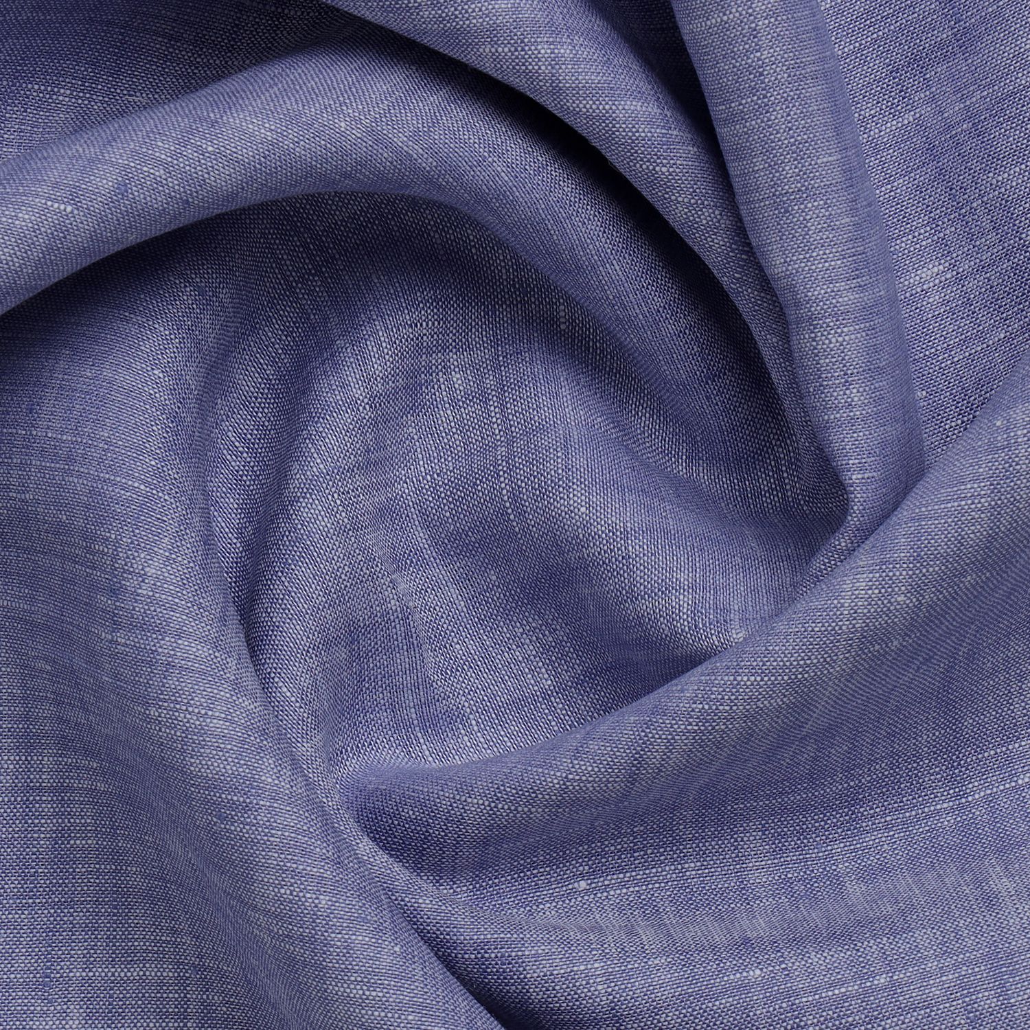Linen Club Studio Pure Linen Blue Solid Shirting Fabric