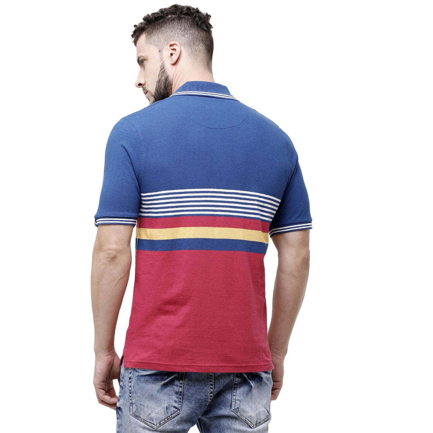 Cavallo By Linen Club Men's Cotton Linen Multicolor Striped