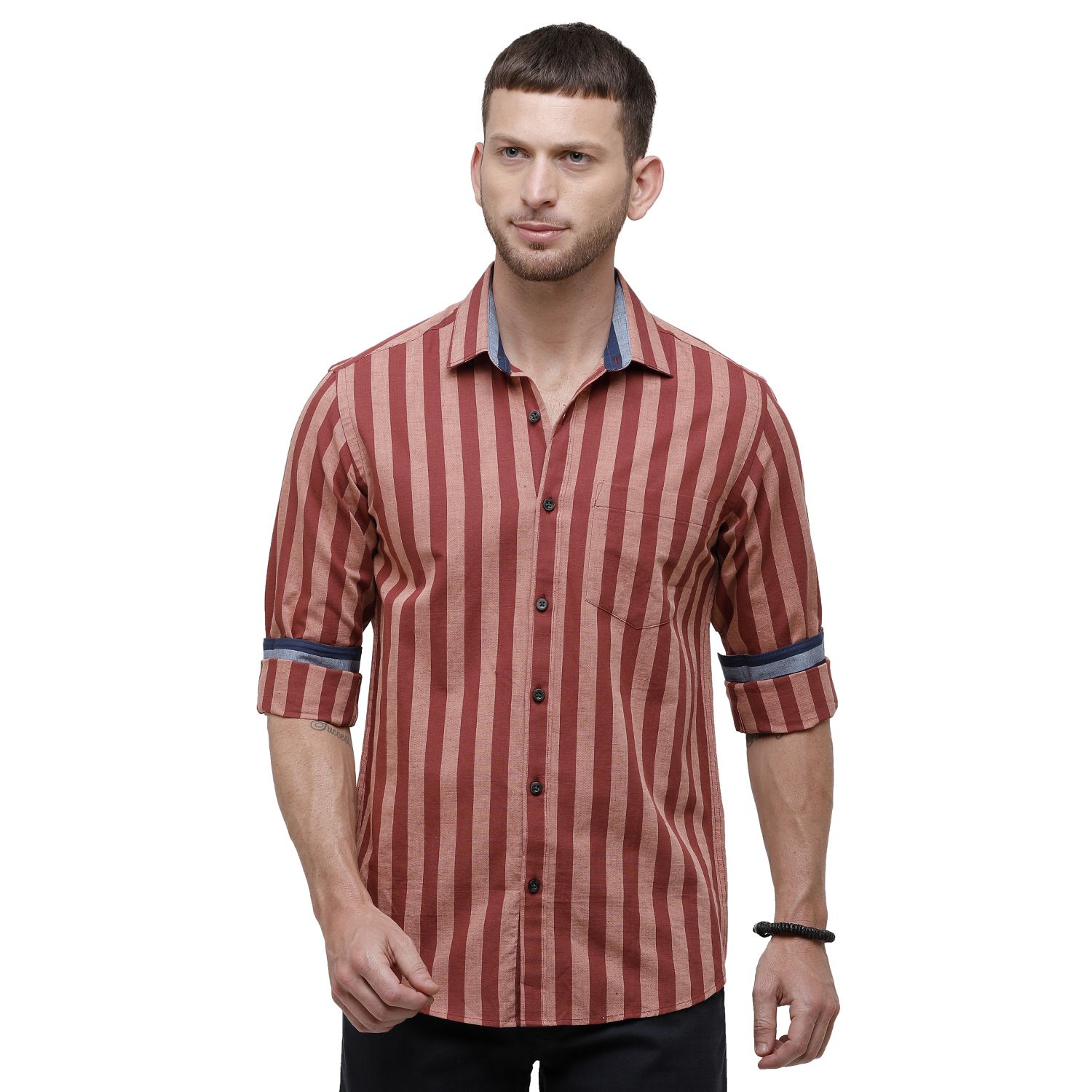 Red Striped Shirt - Cavallo Studio by Linen Club