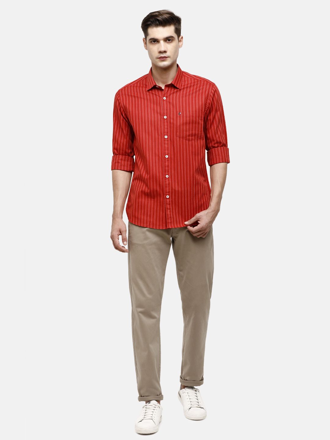 Cavallo By Linen Club Casual Shirts : Buy Cavallo By Linen Club Red Embellished  Casual Regular Fit Shirts Online