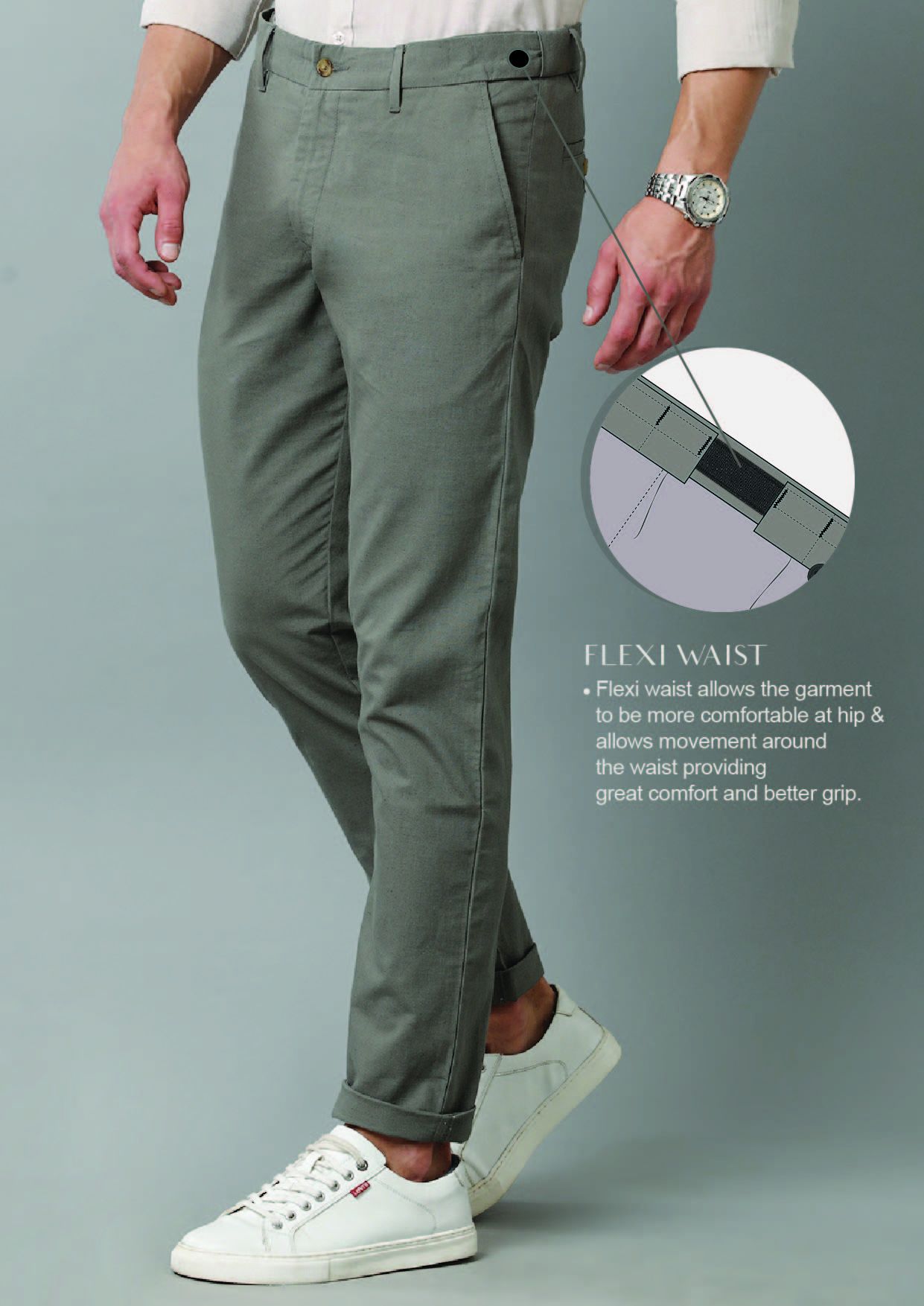 Flexi Waist Formal Trouser Manufacturer Supplier from Bhilwara India