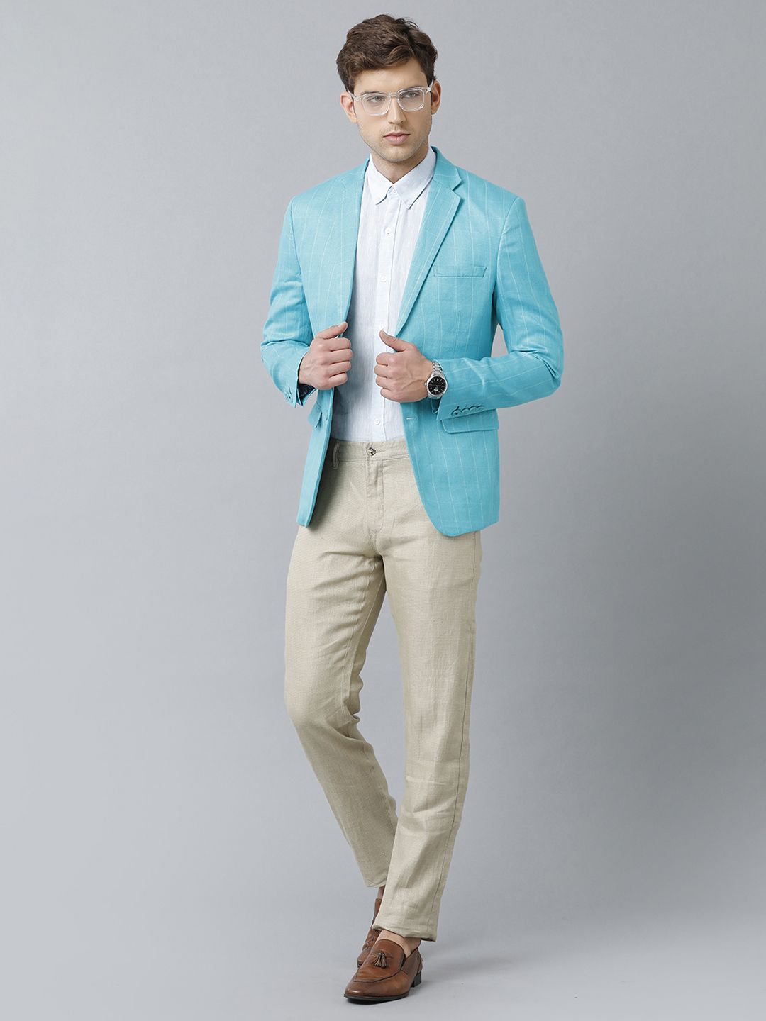 Turquoise 2024 blue blazer