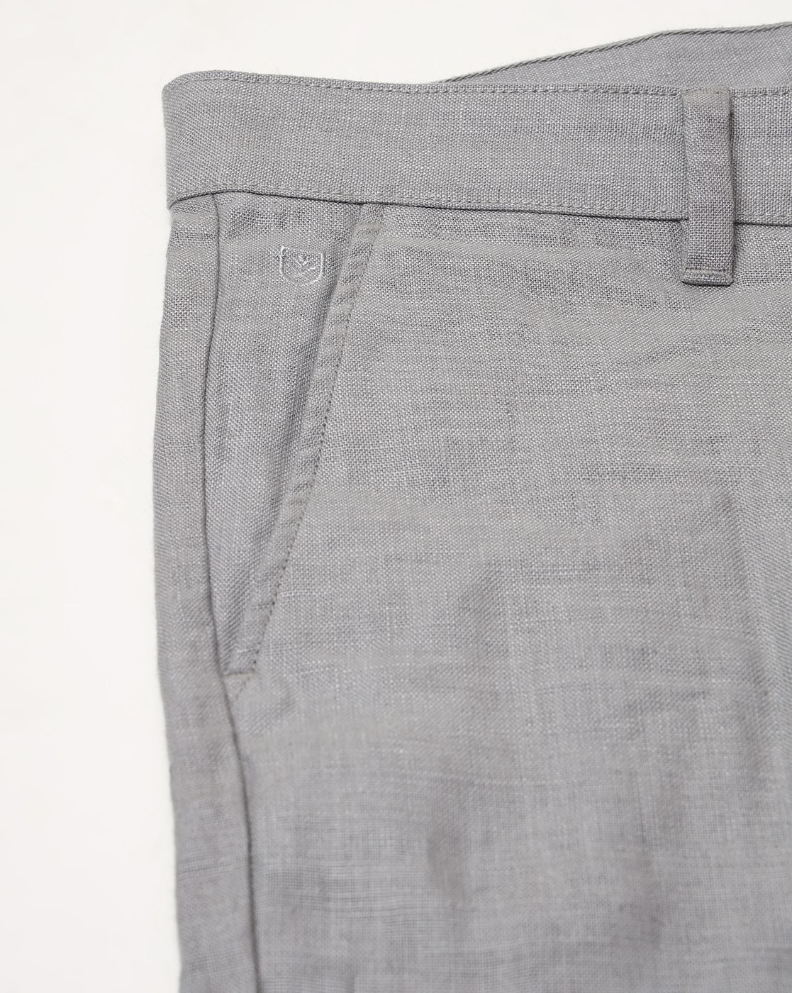 Italian Tailored Fit Light Grey Trousers | Buy Online at Moss