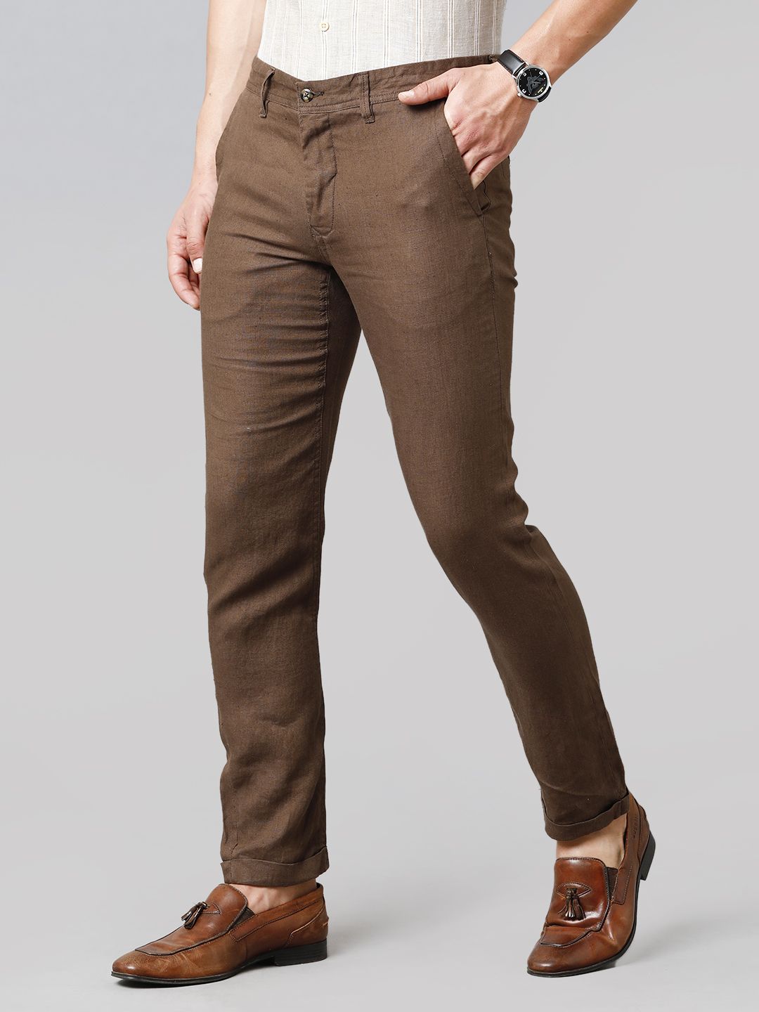 Men Slant Pocket WoolMix Pants in 2023  Brown pants men Brown casual  pants Pants outfit men