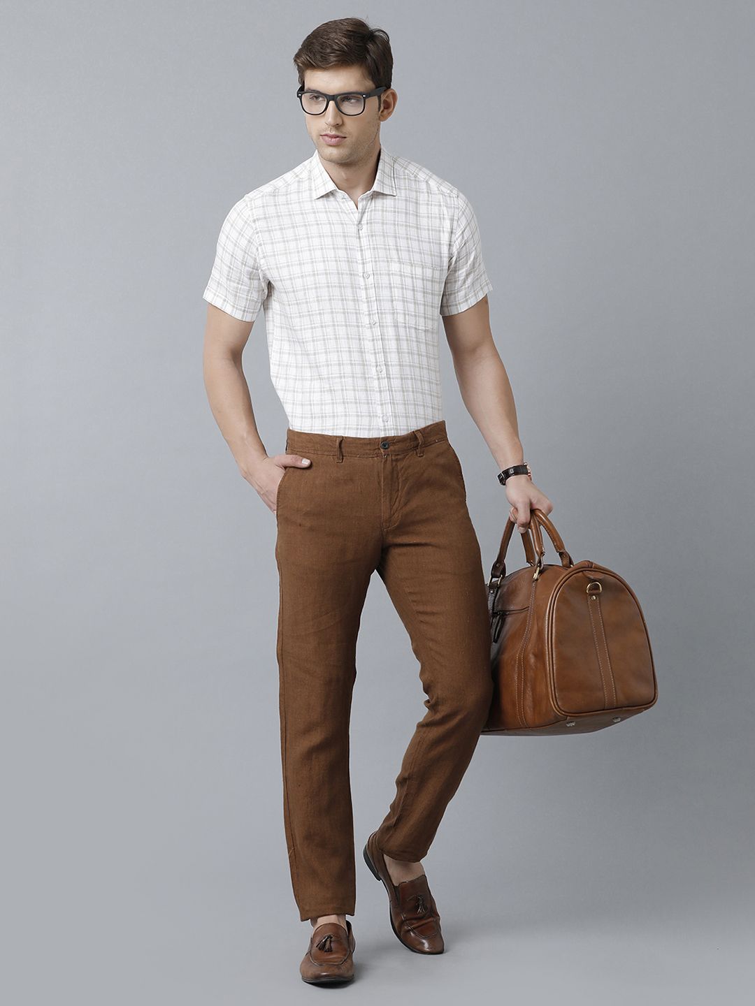 Men Coffee Brown Trousers - Buy Men Coffee Brown Trousers online in India