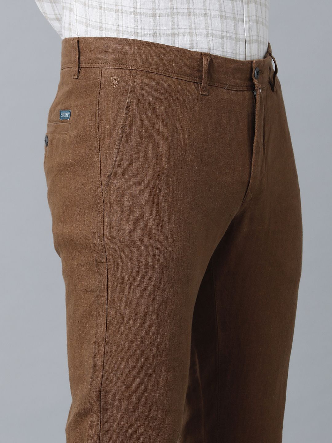 Marlowe Linen Trousers - Brown – Pretty Lavish