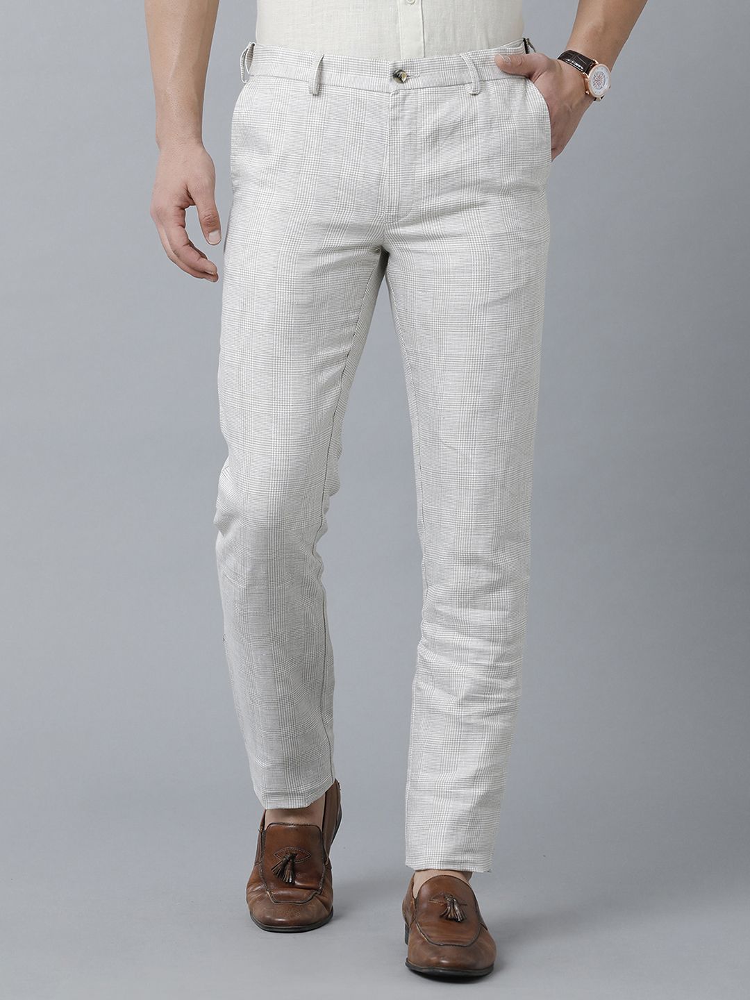 Buy Gap Linen Blend Pleated Trousers from the Gap online shop