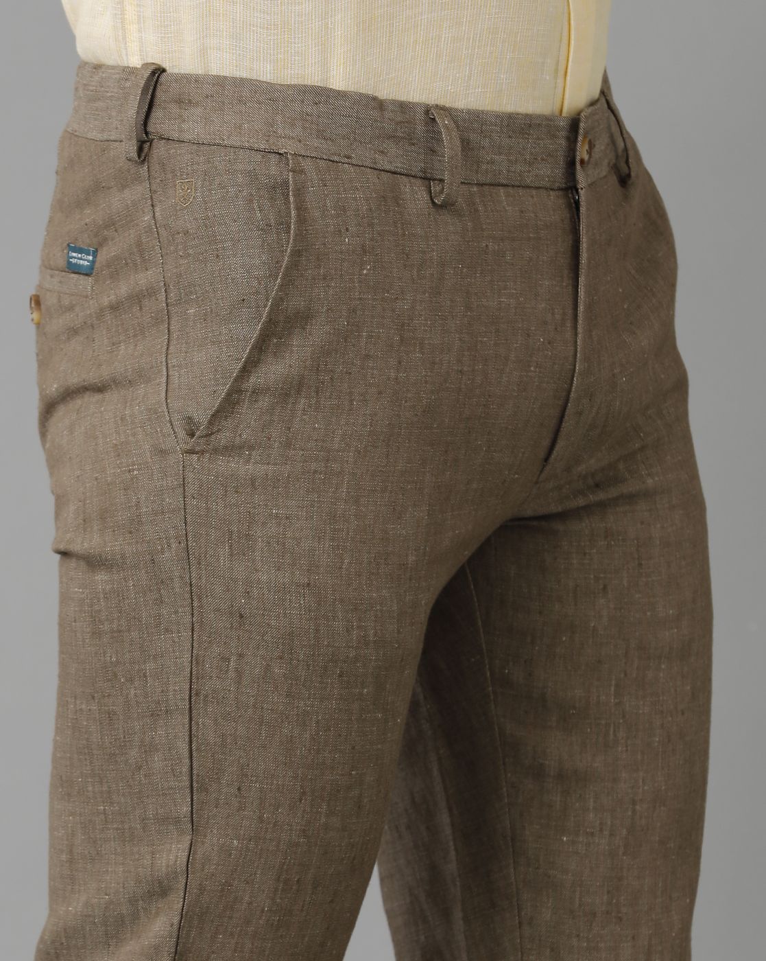 Viking trousers from linen - brown linen - OthalaCraft