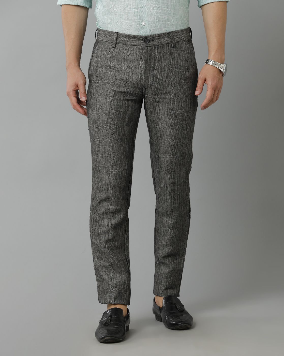 Buy John Miller Hangout Men Navy Slim Fit Solid Trousers on Myntra |  PaisaWapas.com