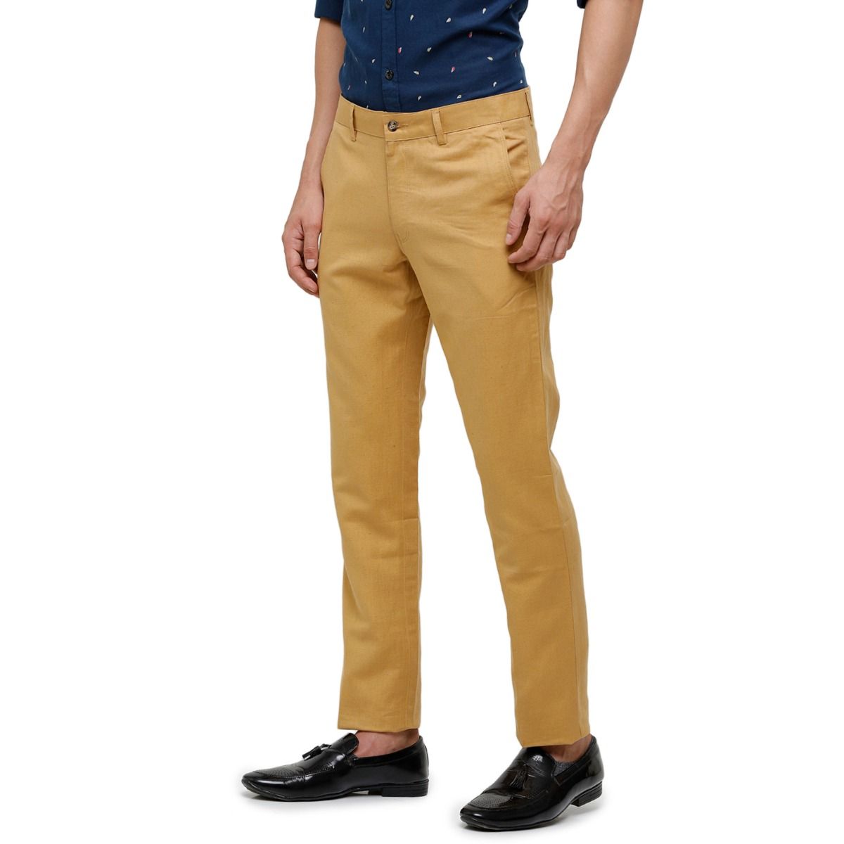 Buy Beige Trousers  Pants for Men by LINEN CLUB Online  Ajiocom