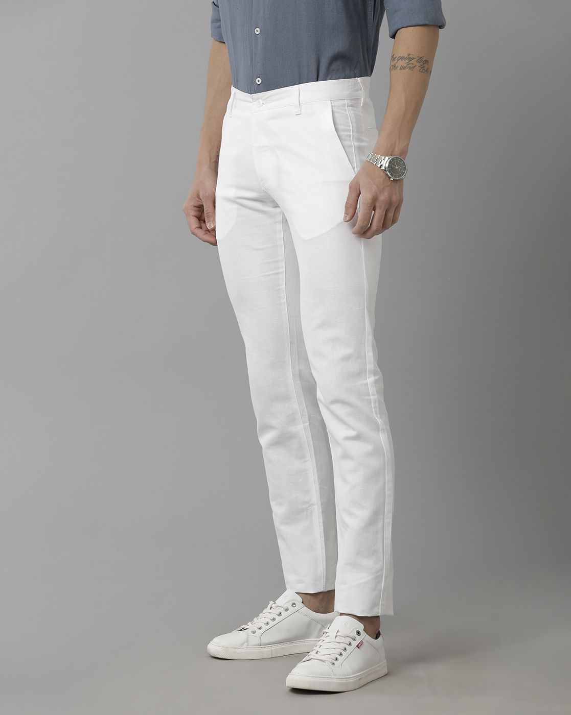 Buy OffWhite Trousers  Pants for Men by NETPLAY Online  Ajiocom