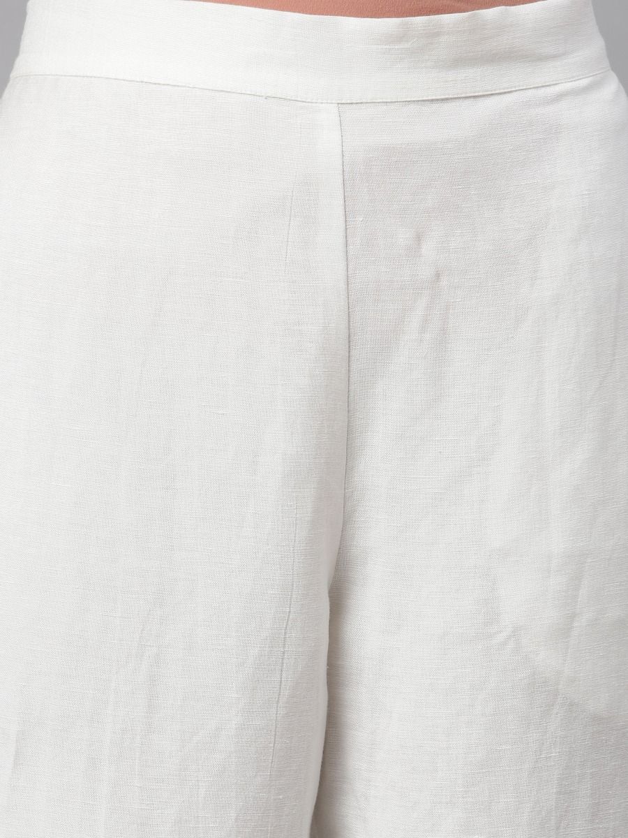 Curve Cigarette Trousers - Off White