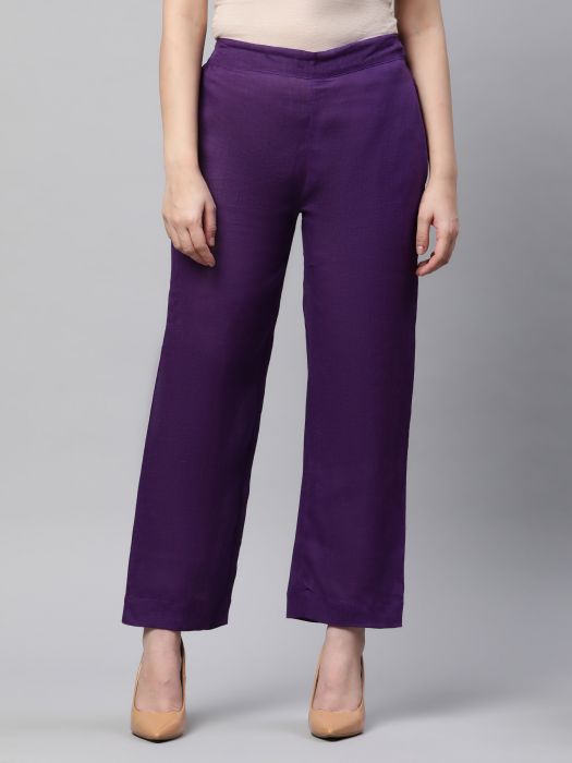 Purple cigrette pant