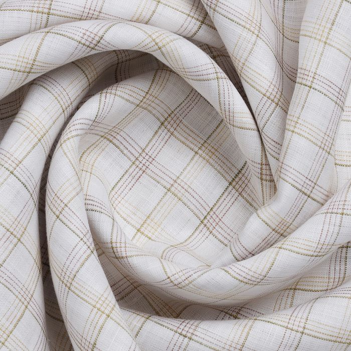 Bright White Self Stripe - Pure Linen 70 Lea – Linen Studio