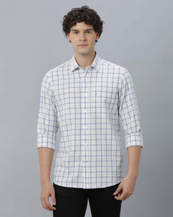 Men's Long Sleeved Linen Shirt, Cotton And Linen Casual Shirt, S