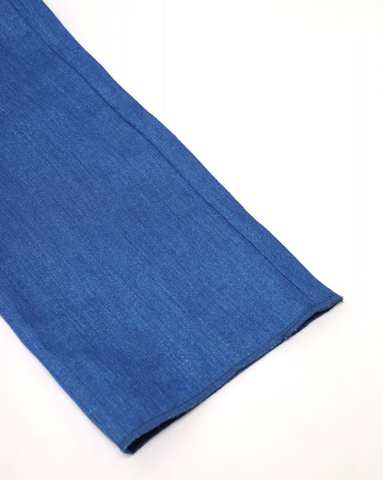 Buy LINEN CLUB Blue Solid Linen Regular Fit Mens Trousers  Shoppers Stop