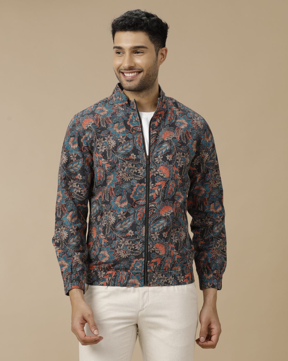 Men's Multicolor Printed Jacket