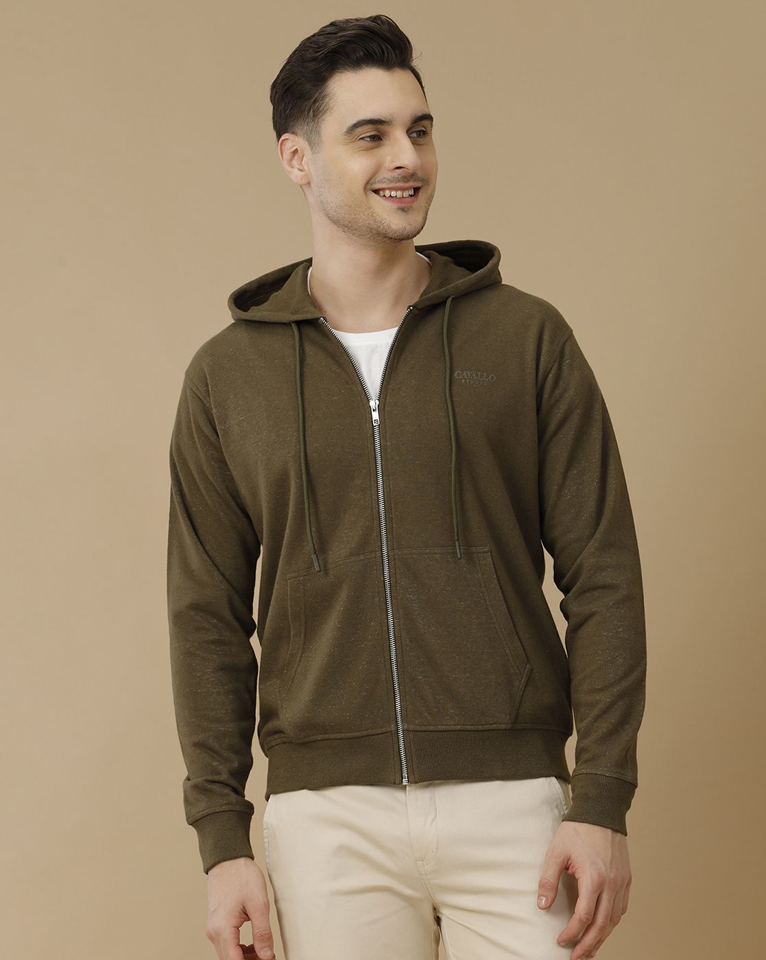 Men's Olive Solid Jacket