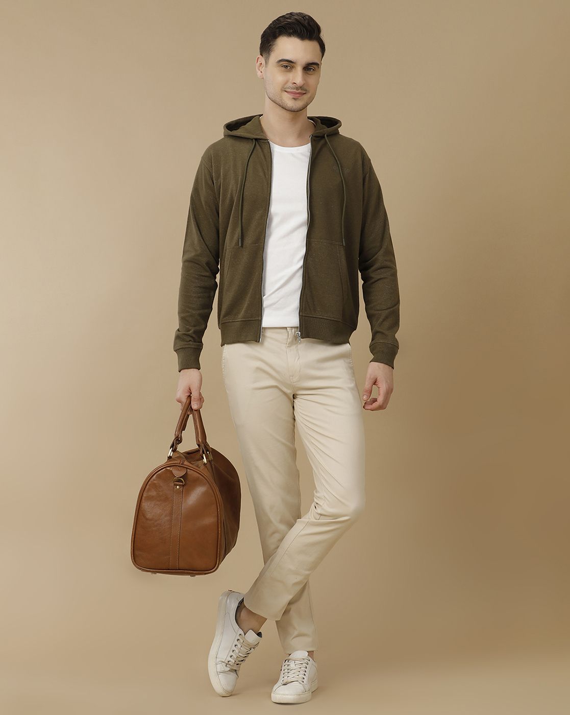 Men's Olive Solid Jacket