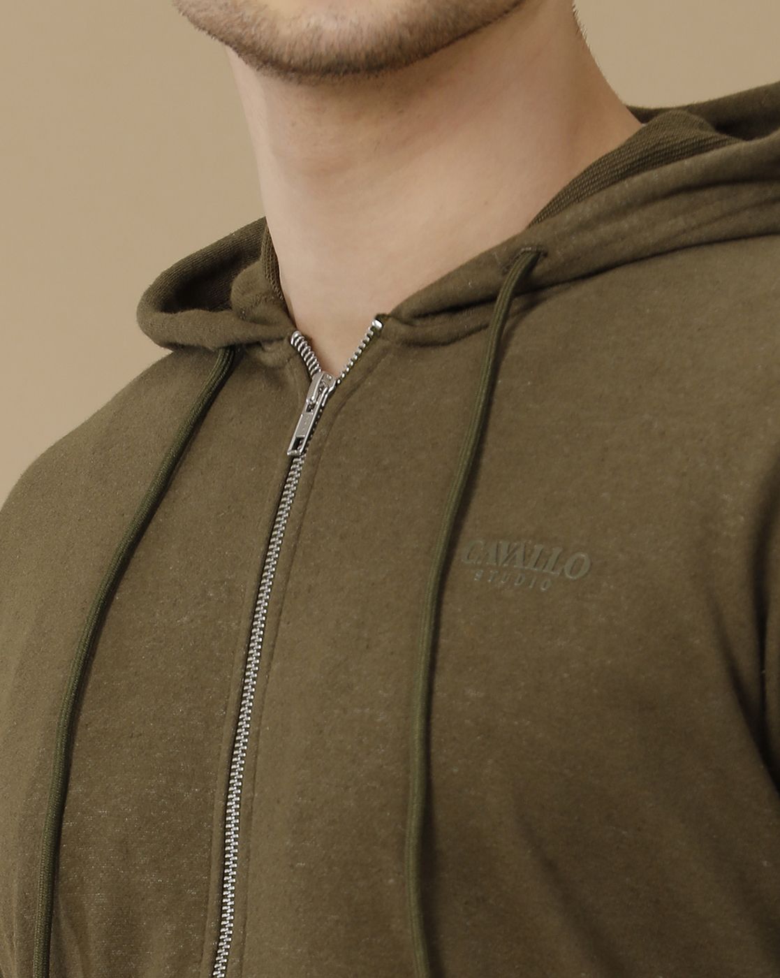 Men's Olive Solid Jacket
