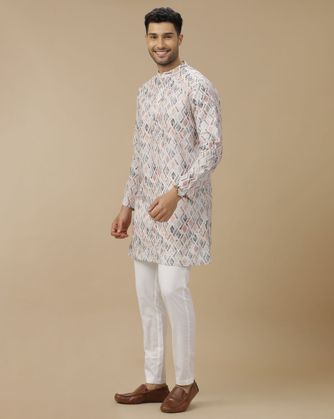 Linen fashion club sherwani