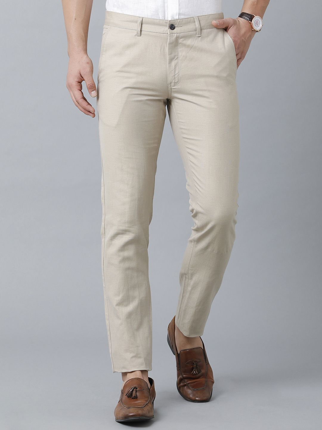 Linen club trousers online shopping hotsell