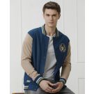 Men's Blue Solid Jacket