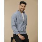 Men's Blue Solid Jacket