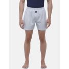 Cavallo By Linen Club Men's Cotton Linen Blue Striped Regular Fit Boxers