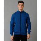 Men's Blue Solid Jacket