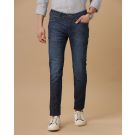 Men's Linen Blue Skinny Fit Jeans