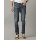 Men's Linen Blue Skinny Fit Jeans