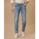 Men's Linen Blue Skinny Fit Jeans