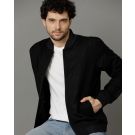 Men's Black Solid Jacket