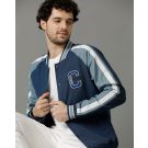 Men's Blue Solid Jacket