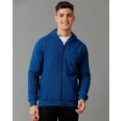 Men's Blue Solid Jacket