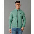 Men's Green Solid Jacket