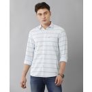 Men's Blended Linen Blue Checked Contemporary Fit Full Sleeve Sleeve Casual Shirt