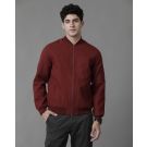 Men's Red Solid Jacket