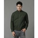 Men's Green Solid Jacket