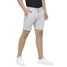 Linen Club Studio Men's Linen Grey Printed Slim Fit Shorts