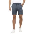 Linen Club Studio Men's Linen Blue Printed Slim Fit Shorts