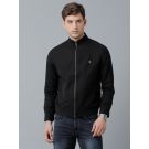 Men's Black Solid Jacket