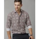 Men's Linen Rich Multicolor Printed Contemporary Fit Full Sleeve Sleeve Casual Shirt